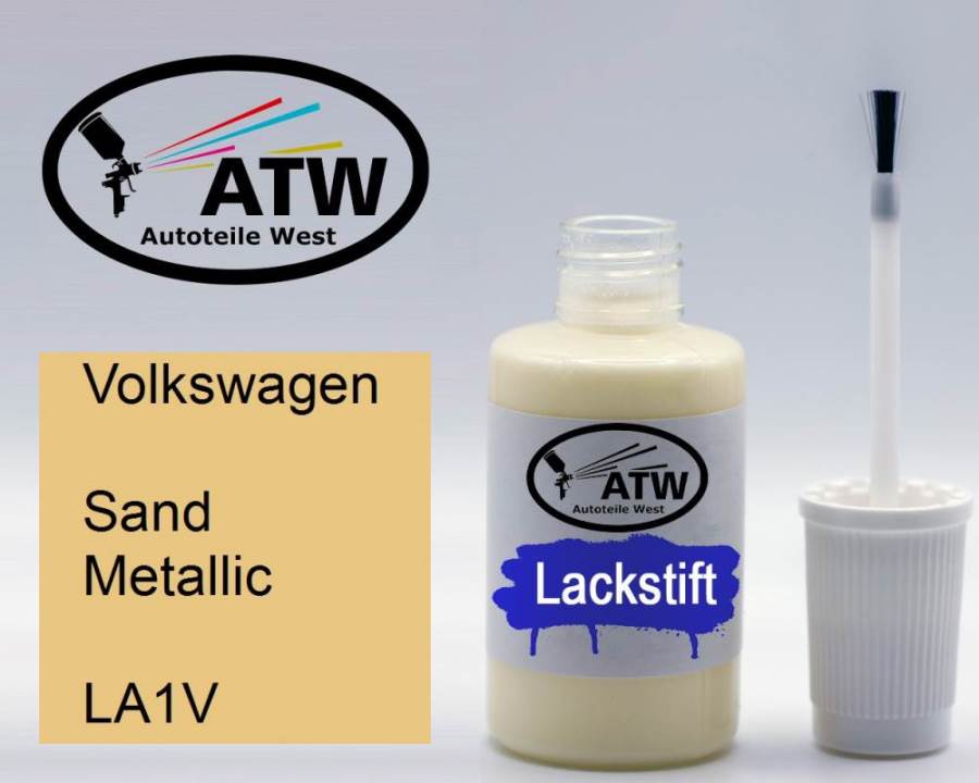 Volkswagen, Sand Metallic, LA1V: 20ml Lackstift, von ATW Autoteile West.